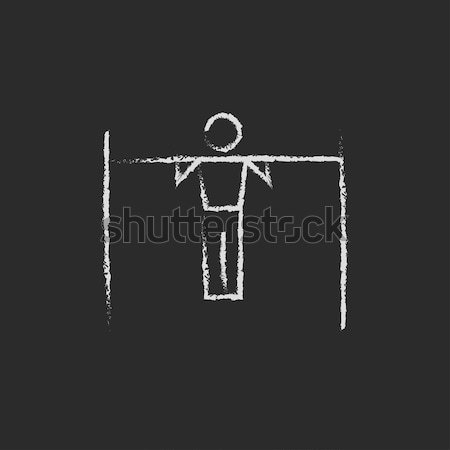 Christ the Redeemer icon drawn in chalk. Stock photo © RAStudio