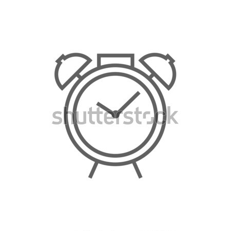 Alarm clock line icon. Stock photo © RAStudio