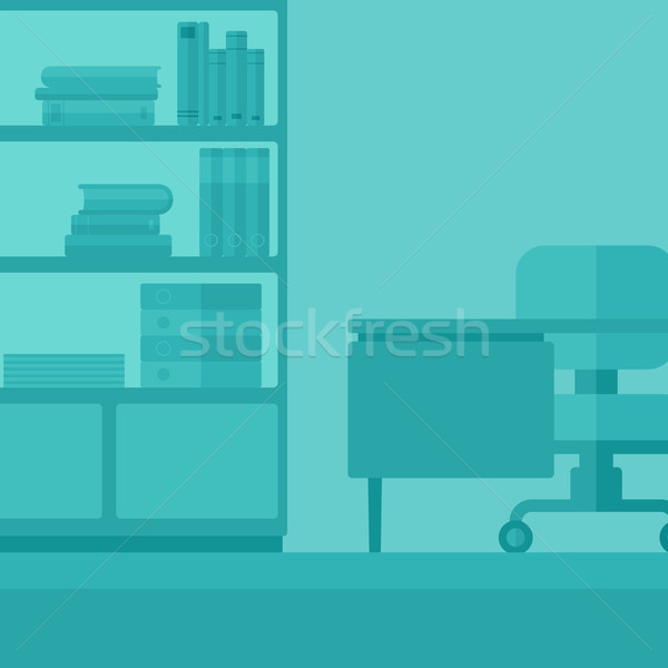 Business kantoor tabel stoel vector ontwerp Stockfoto © RAStudio