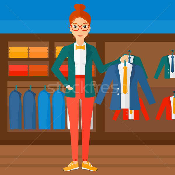Femme veste cintre vêtements magasin [[stock_photo]] © RAStudio