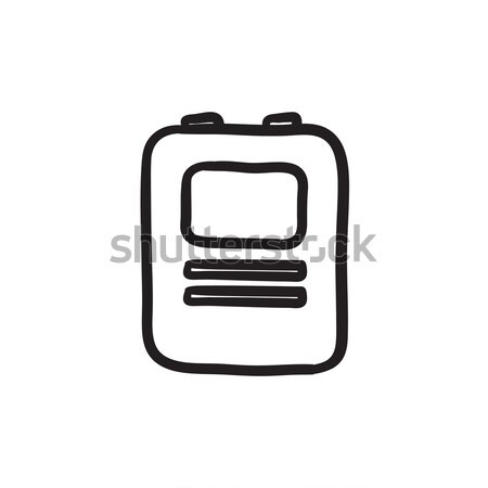 Heart defibrillator sketch icon. Stock photo © RAStudio