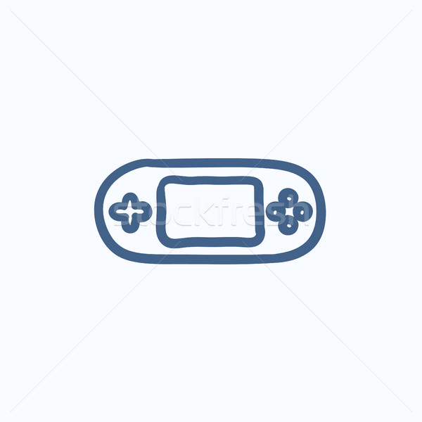 Game console gadget sketch icon. Stock photo © RAStudio