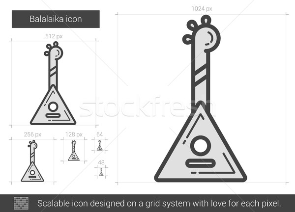 Balalaika line icon. Stock photo © RAStudio