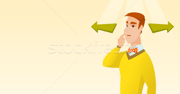 Man choosing career way or business solution. Stock photo © RAStudio
