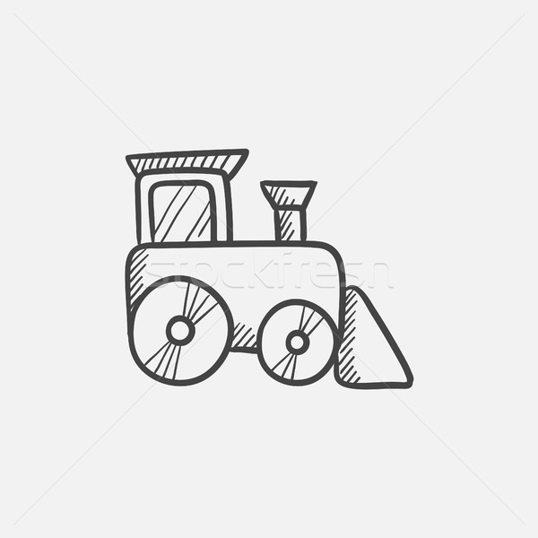 Toy train sketch icon. Stock photo © RAStudio