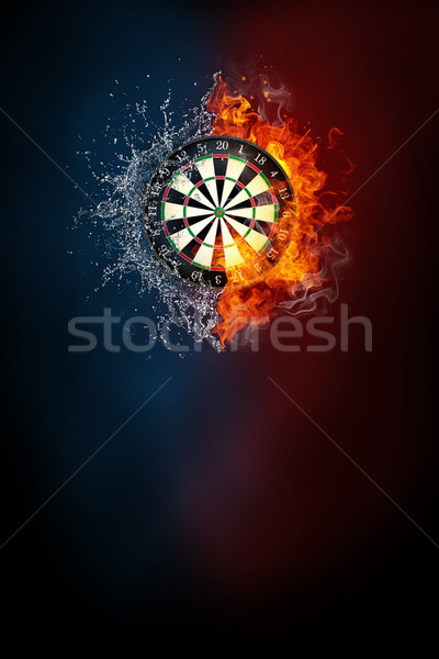 Darts sports tournament modern poster template. Stock photo © RAStudio