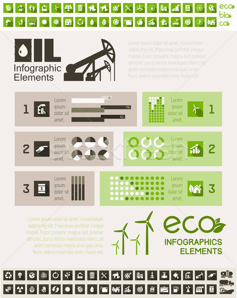 Industria petrolifera infografica modello elementi eps 10 Foto d'archivio © RAStudio