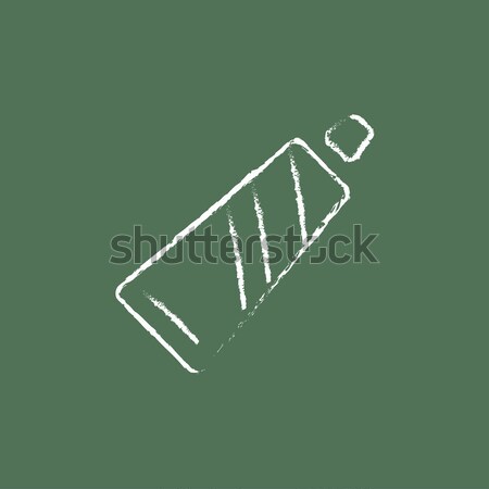 Tubo pasta dentífrica icono tiza dibujado a mano Foto stock © RAStudio