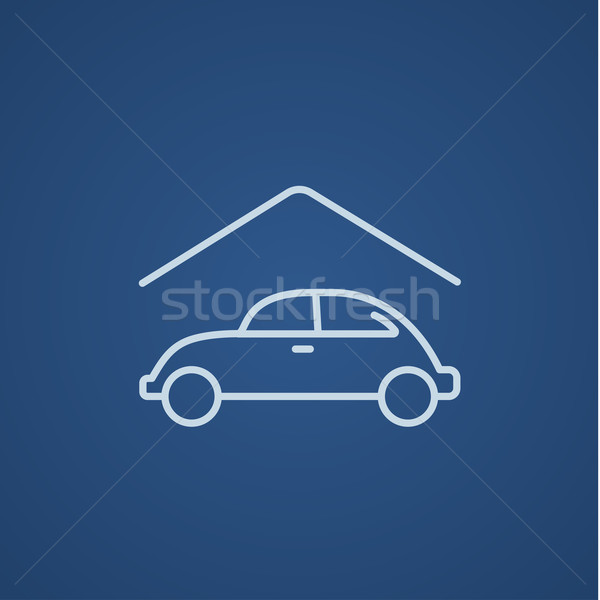 Car garage line icon. Stock photo © RAStudio