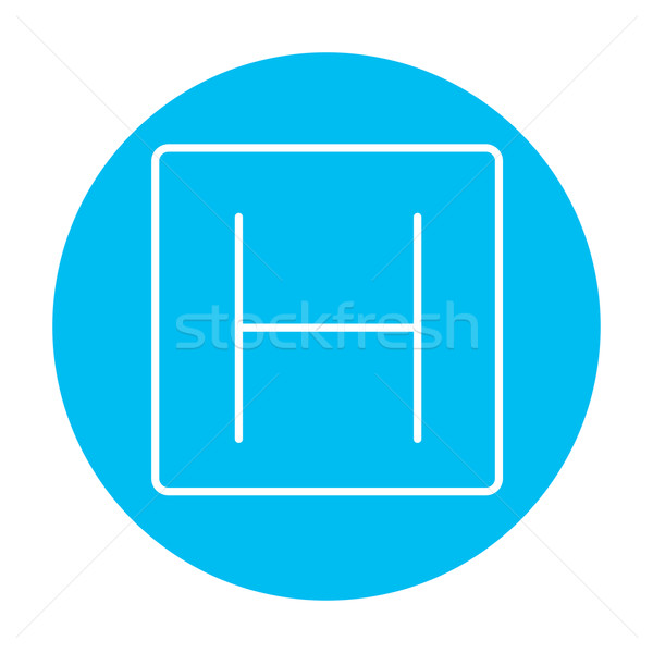 Hospital sign line icon. Stock photo © RAStudio
