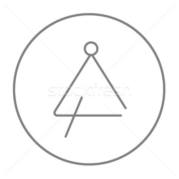 Triangle line icon. Stock photo © RAStudio