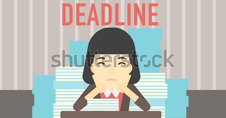 Man having problem with deadline. Stock photo © RAStudio