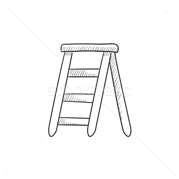 Stepladder sketch icon. Stock photo © RAStudio