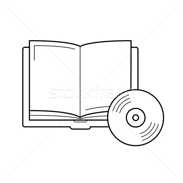 Audiobook vector line icon. Stock photo © RAStudio