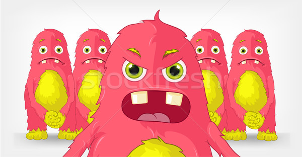 Funny Monster. Engry Boss. Stock photo © RAStudio