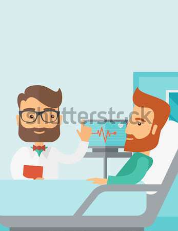 Patient being treated by a doctor. Stock photo © RAStudio