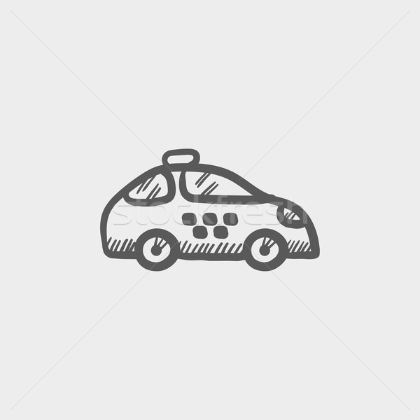 Police car sketch icon Stock photo © RAStudio