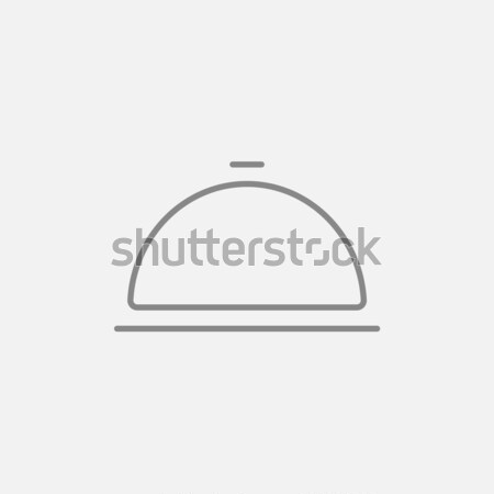 Restaurant cloche line icon. Stock photo © RAStudio