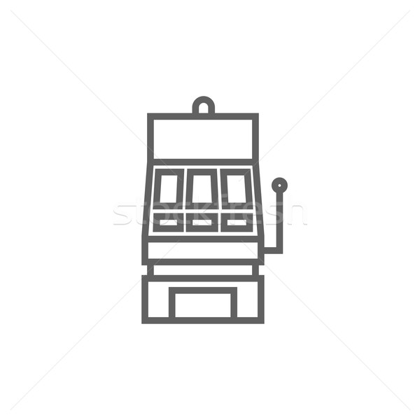 Spielautomat line Symbol Ecken Web mobile Stock foto © RAStudio