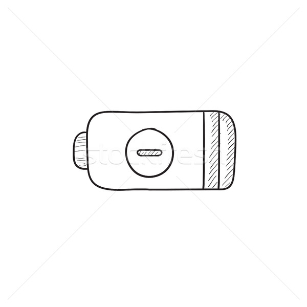 Low power battery sketch icon. Stock photo © RAStudio