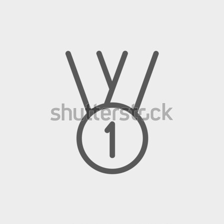 Medal for first place sketch icon. Stock photo © RAStudio