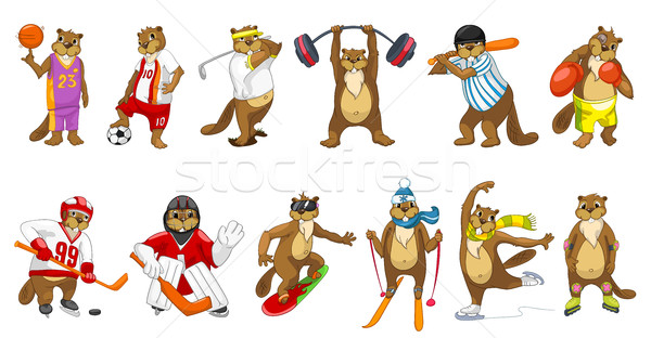 [[stock_photo]]: Vecteur · cute · sport · illustrations