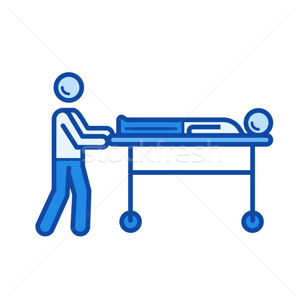 Stretcher line icon. Stock photo © RAStudio