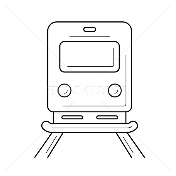 Train line icon. Stock photo © RAStudio