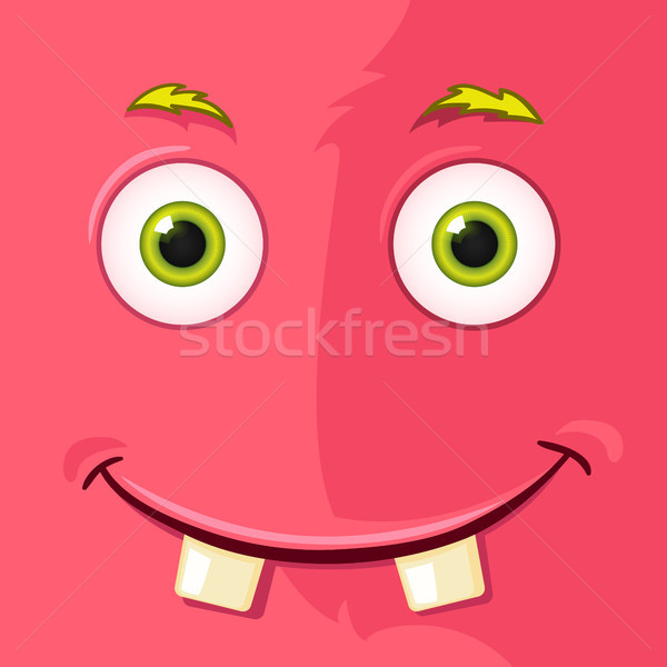 Szörny avatar rajzfilmfigura vicces vektor eps Stock fotó © RAStudio