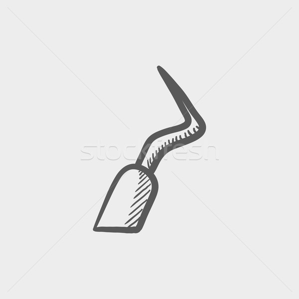 Dental scraper sketch icon Stock photo © RAStudio
