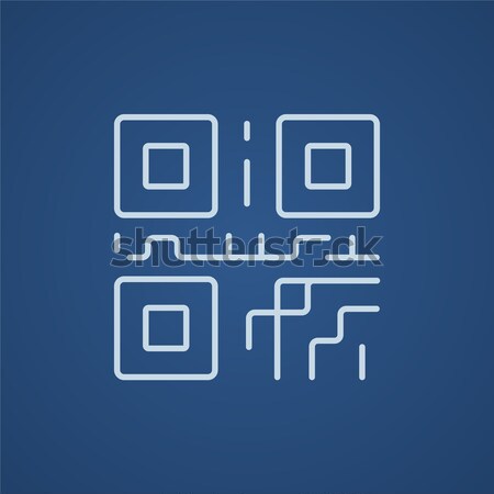 Stock fotó: Qr · kód · vonal · ikon · háló · mobil · infografika