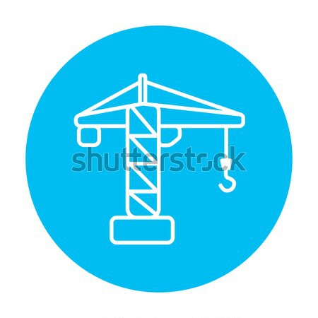 Construction crane line icon. Stock photo © RAStudio