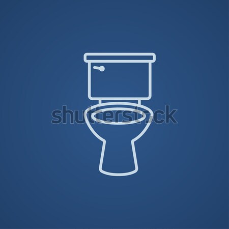 Lavatory bowl line icon. Stock photo © RAStudio