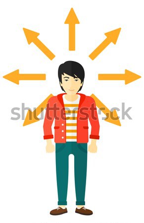 Stock photo: Man choosing way.