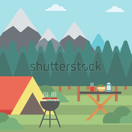 Background of camping site. Stock photo © RAStudio