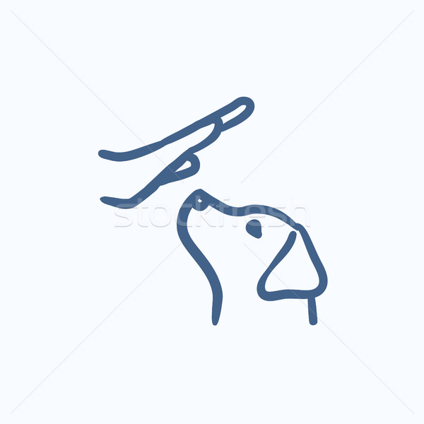 Dog training sketch icon. Stock photo © RAStudio