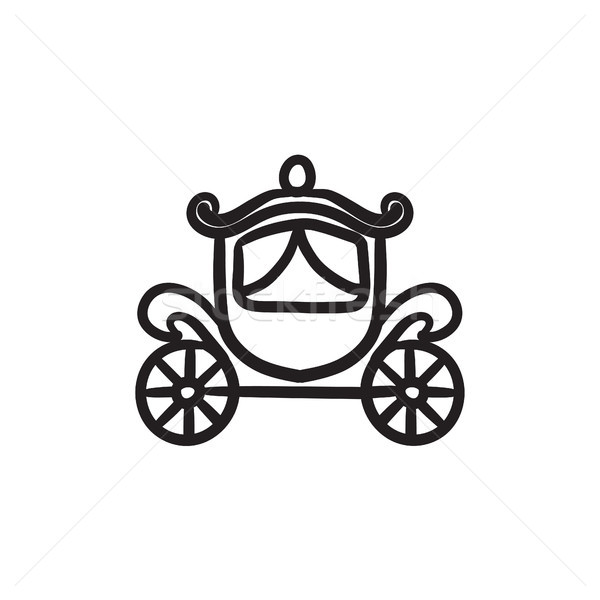 Wedding carriage sketch icon. Stock photo © RAStudio