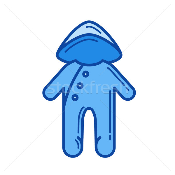 Baby sleepsuit line icon. Stock photo © RAStudio