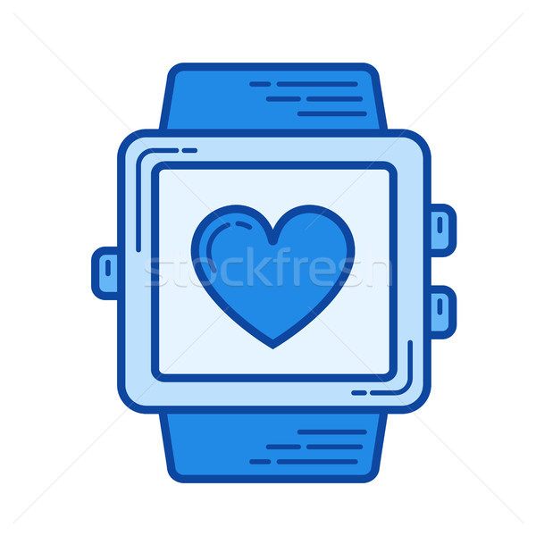 Wearable computer line icon. Stock photo © RAStudio