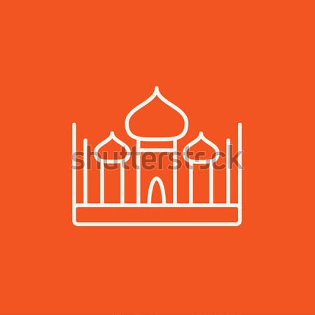 Mosque thin line icon Stock photo © RAStudio