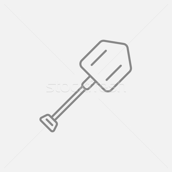 Shovel line icon. Stock photo © RAStudio