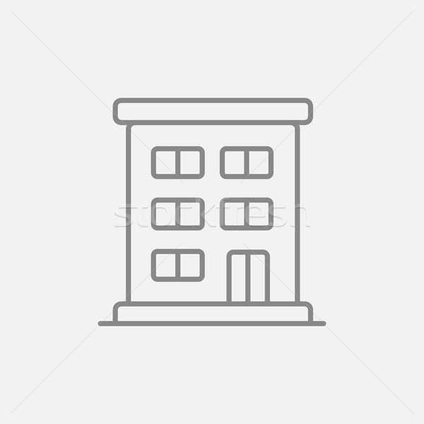 Residential building line icon. Stock photo © RAStudio