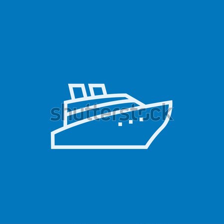 Crucero línea icono web móviles infografía Foto stock © RAStudio