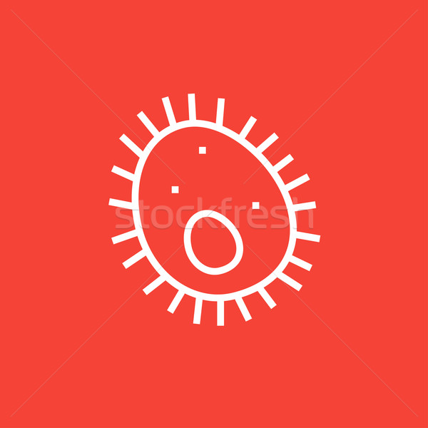 Bacteria line icon. Stock photo © RAStudio