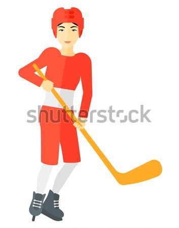 Ice-hockey male player. Stock photo © RAStudio