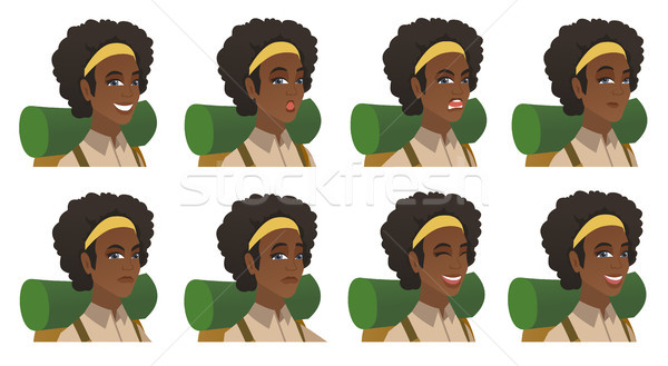 Vector set of traveler characters. Stock photo © RAStudio