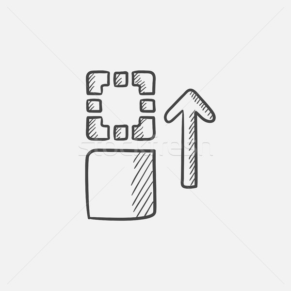 Movement of files  sketch icon. Stock photo © RAStudio