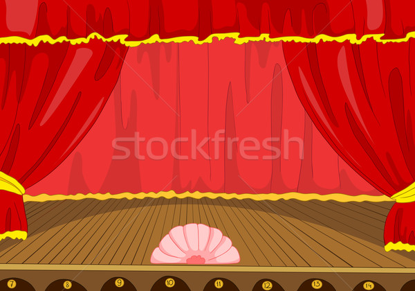Theater Stage Cartoon Stock photo © RAStudio