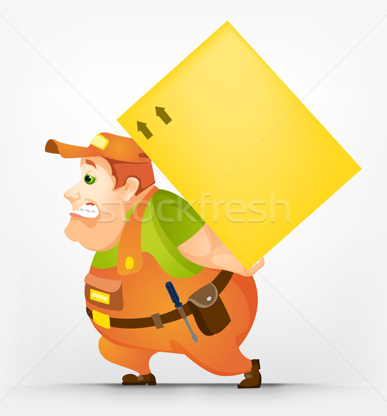 Cheerful Chubby Man Stock photo © RAStudio