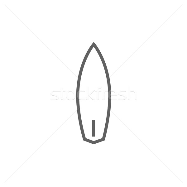 Surfbrett line Symbol Ecken Web mobile Stock foto © RAStudio